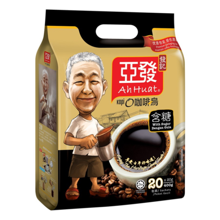AH HUAT 2in1 Kopi O (Coffee With Sugar) Pack