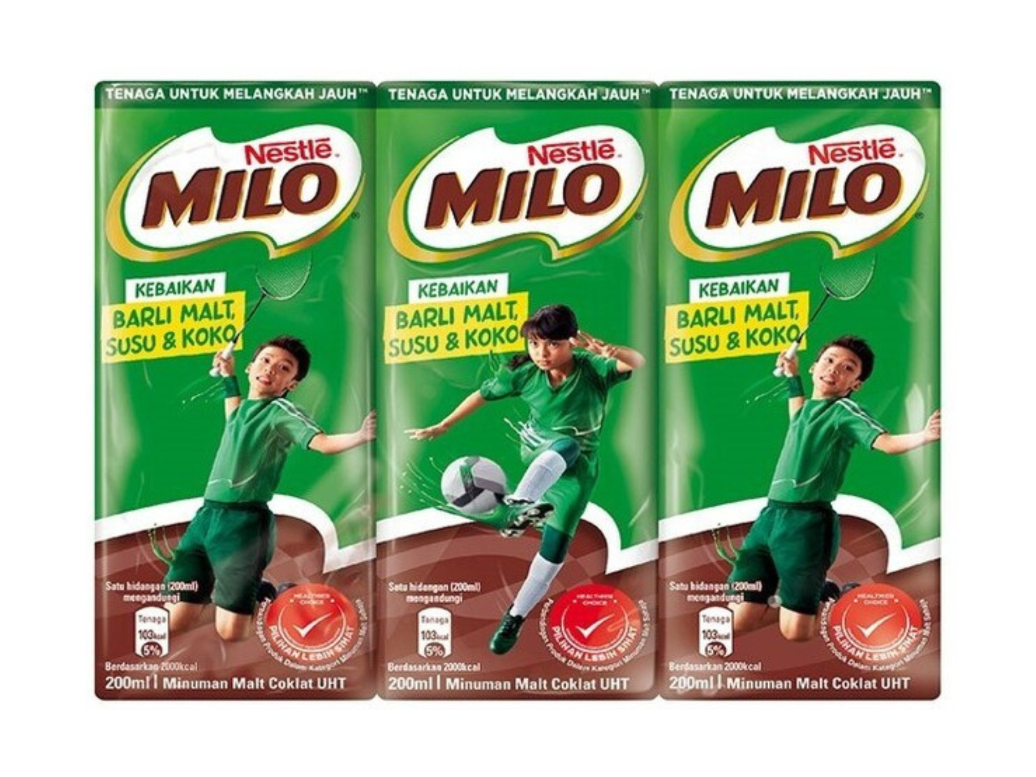 MILO Chocolate Drink RTD Packet Carton