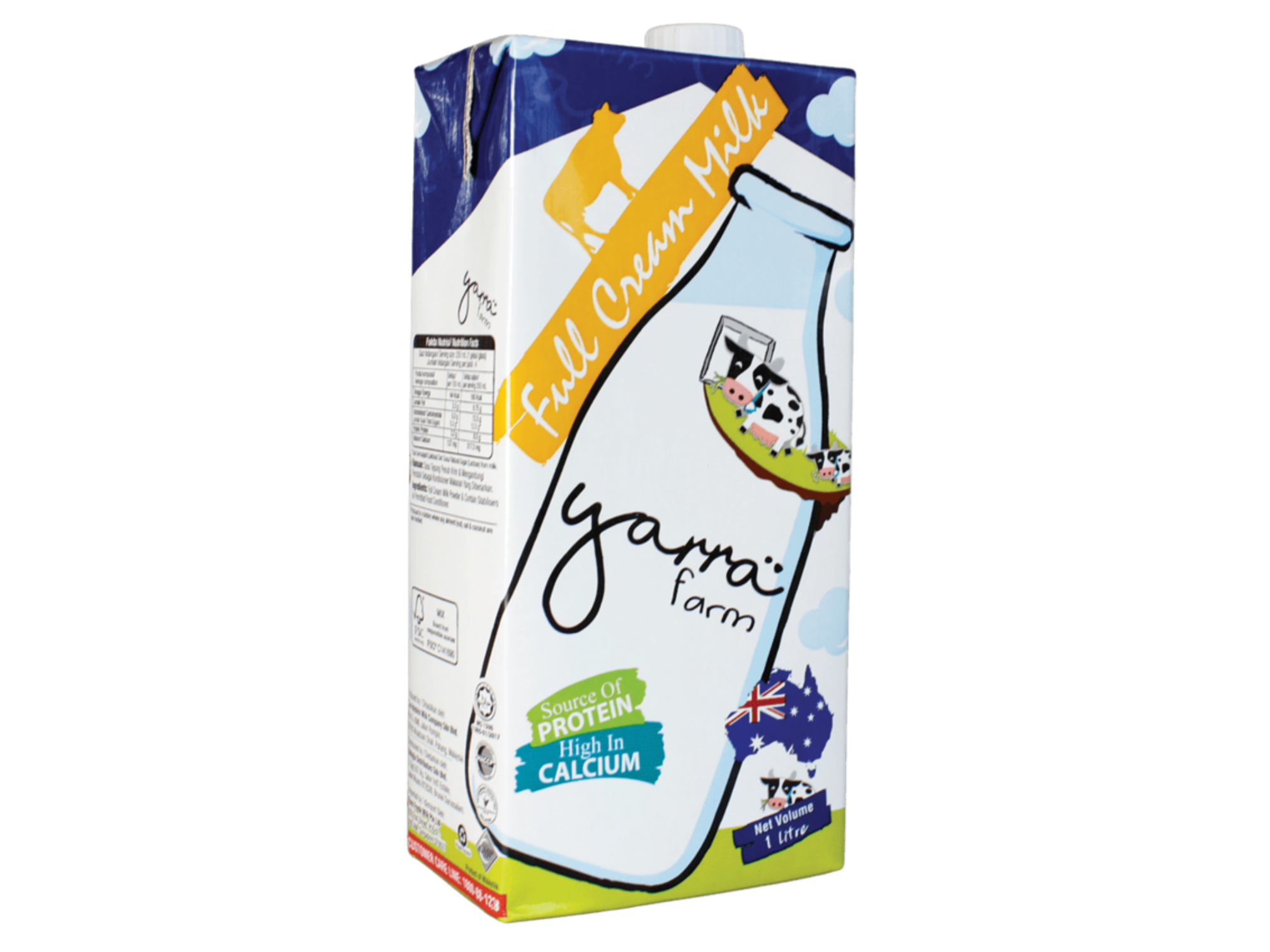 YARRA UHT Professional Full Cream Milk Carton