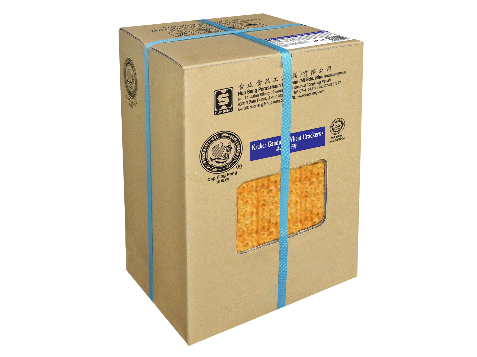 HUP SENG Wheat Cracker Box