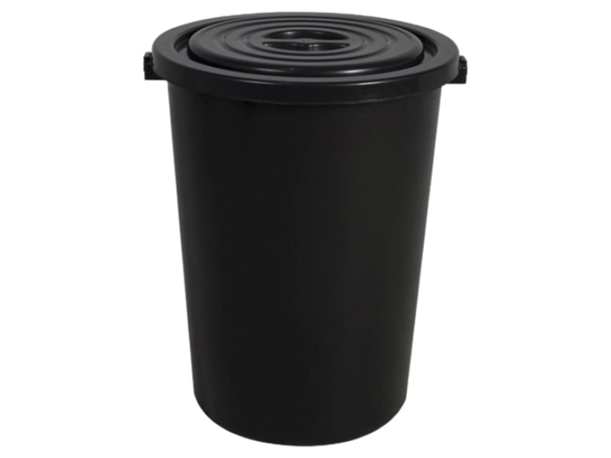 Black PLASTIC BIN with Cover (1812/5012)
