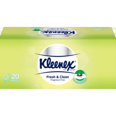 KLEENEX Fresh & Clean (Pack) (20 Roll x 200's)