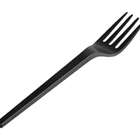Plastic Fork Black Pack