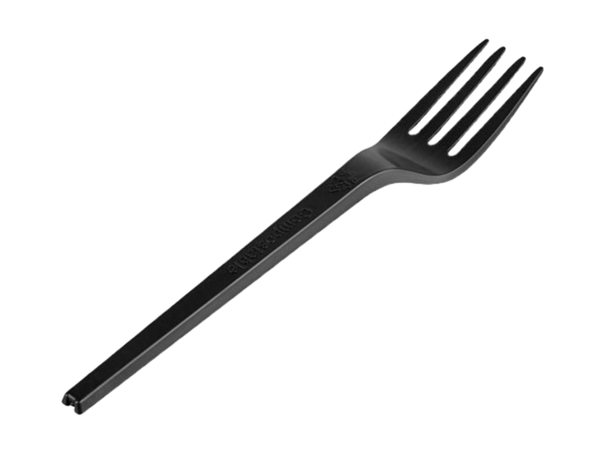 Plastic Fork Black Pack