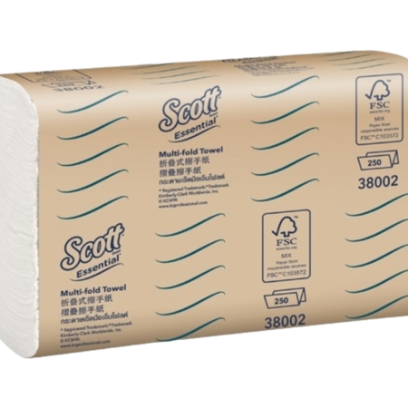 SCOTT M-Fold Airflex Hand Towel (24cm x 19.5cm) Pack