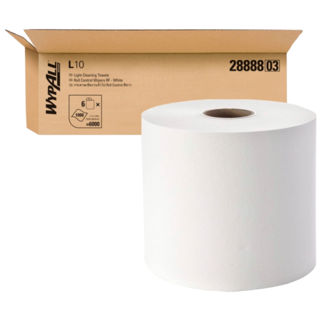 WYPALL L10 Roll Control Wipers 1 Ply (1000 Sheets) Carton